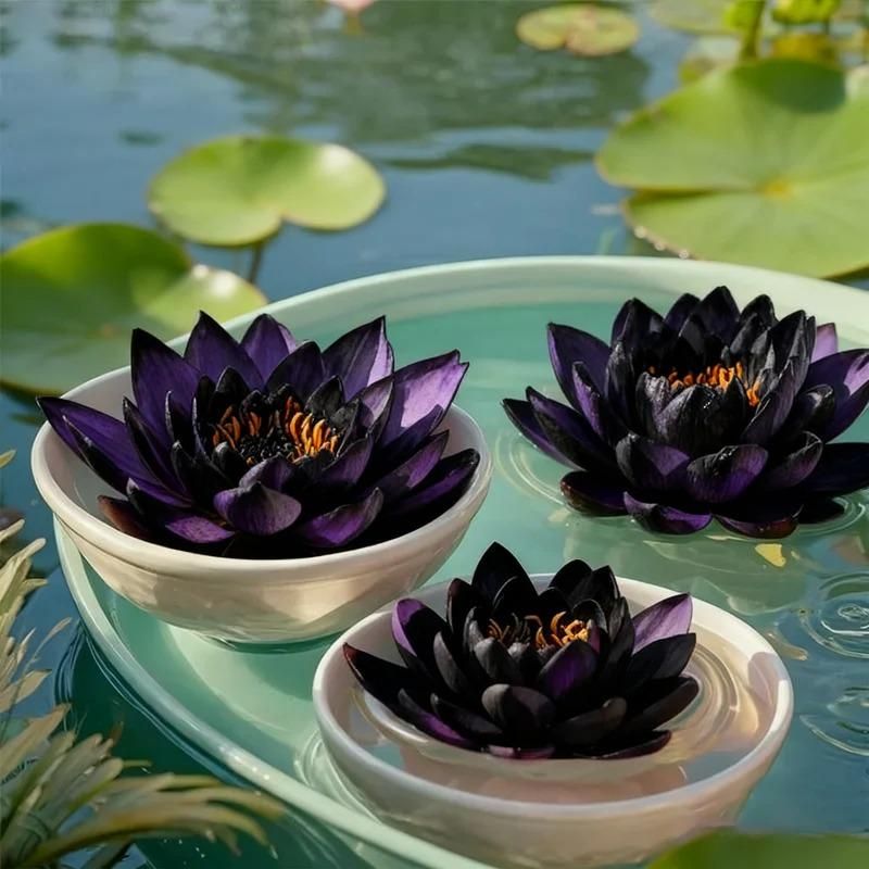 black lotus flower seeds Midnight Purple Lotus Seeds – Richjeen Healthcare