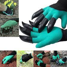 Green Garden Gloves with Claws for Women and Men Both Hands Gardening Work